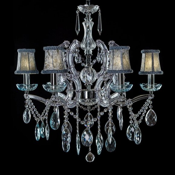 30pk Crystal Ornaments Christmas Tree Finial Teardrop Hanging Crystals Decor - Picture 7 of 8